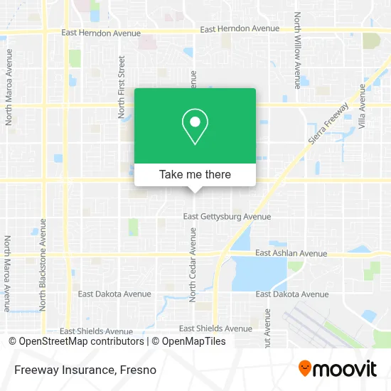Freeway Insurance map