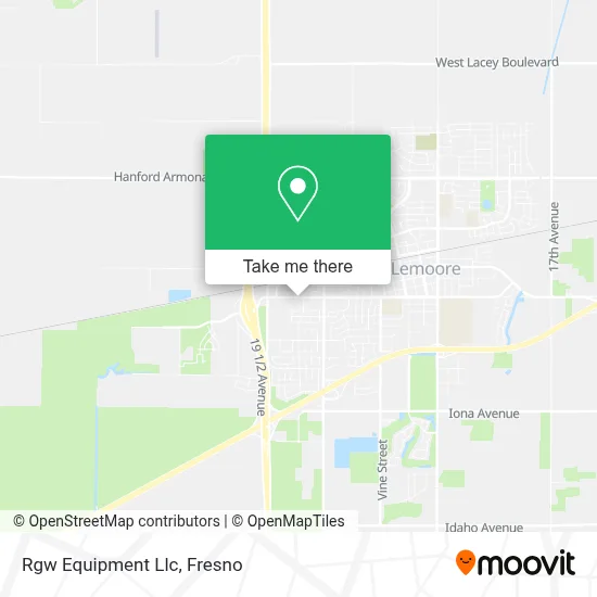 Rgw Equipment Llc map