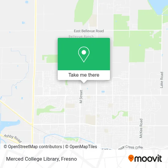 Merced College Library map