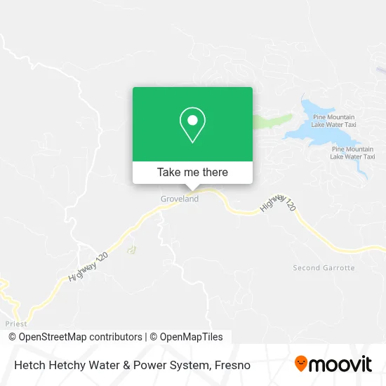 Hetch Hetchy Water & Power System map