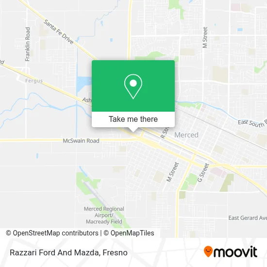 Razzari Ford And Mazda map