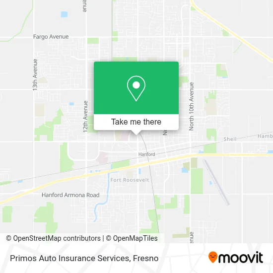 Primos Auto Insurance Services map