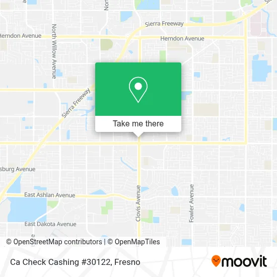 Ca Check Cashing #30122 map