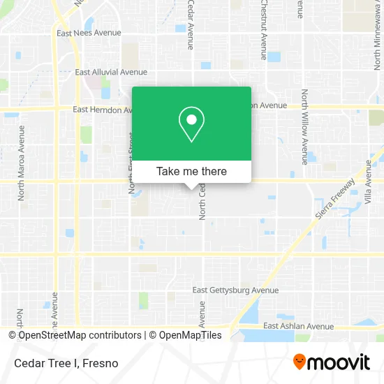 Cedar Tree I map