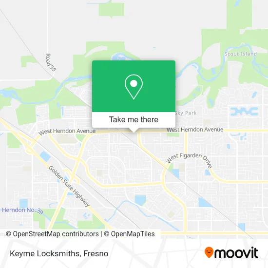 Keyme Locksmiths map