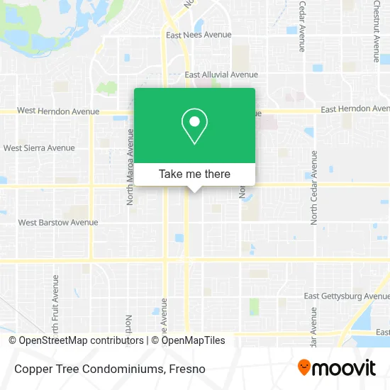 Copper Tree Condominiums map