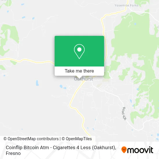 Coinflip Bitcoin Atm - Cigarettes 4 Less (Oakhurst) map