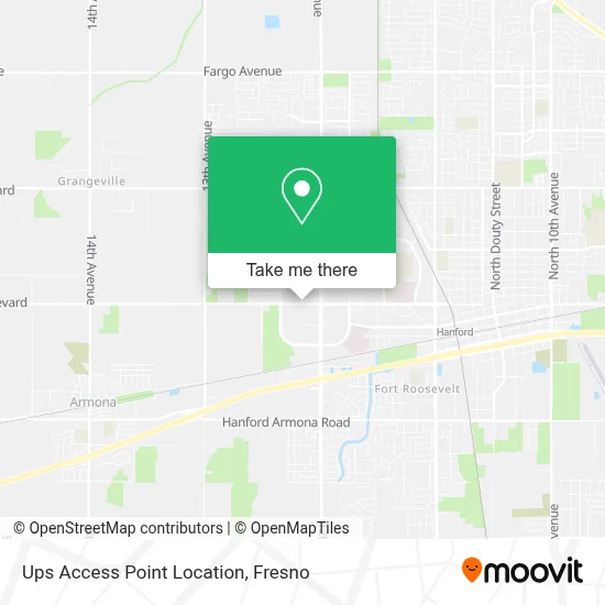 Ups Access Point Location map
