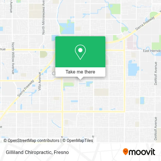 Gilliland Chiropractic map