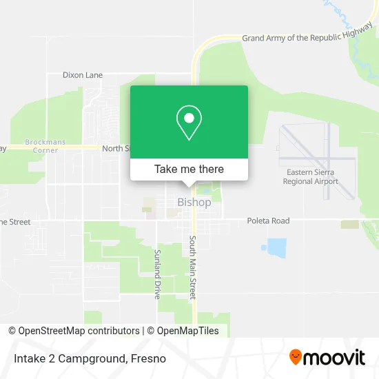 Intake 2 Campground map