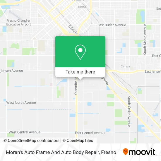 Moran's Auto Frame And Auto Body Repair map