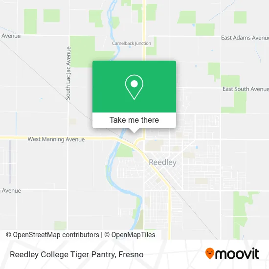Reedley College Tiger Pantry map