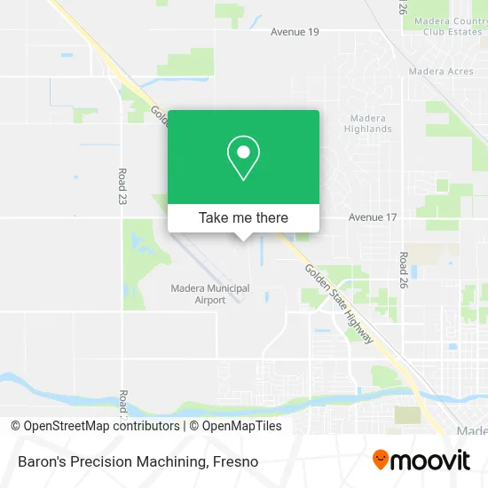 Baron's Precision Machining map