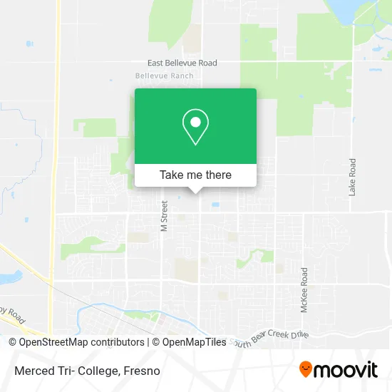 Merced Tri- College map