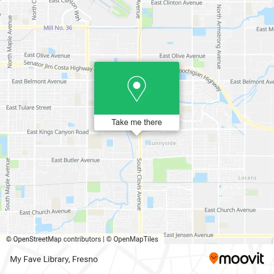 My Fave Library map