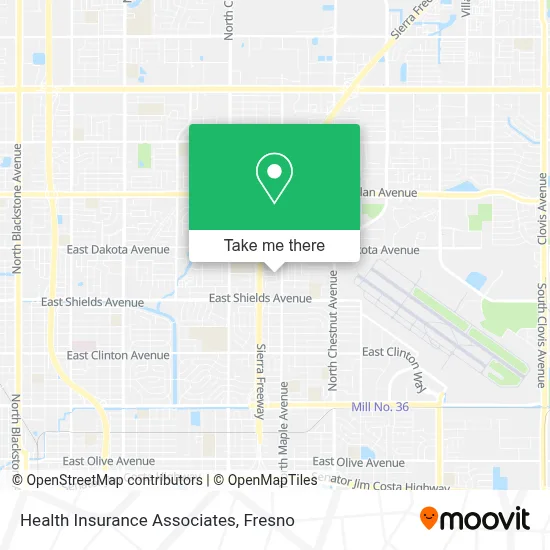 Health Insurance Associates map