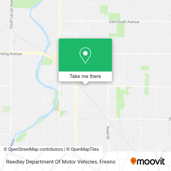 Reedley Department Of Motor Vehicles map