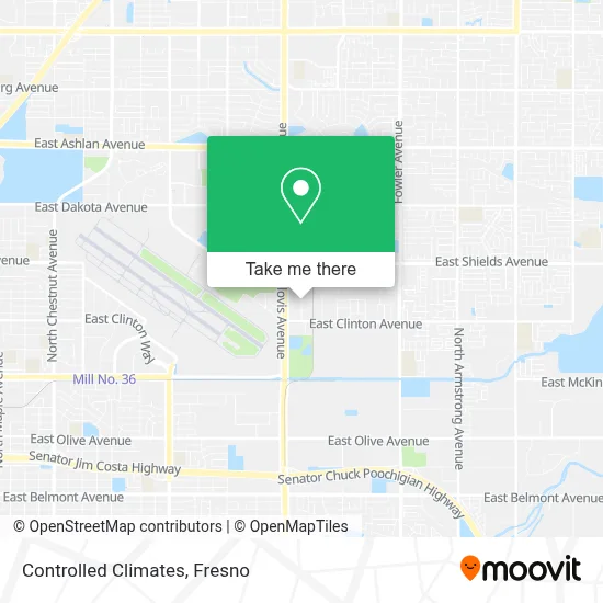 Controlled Climates map