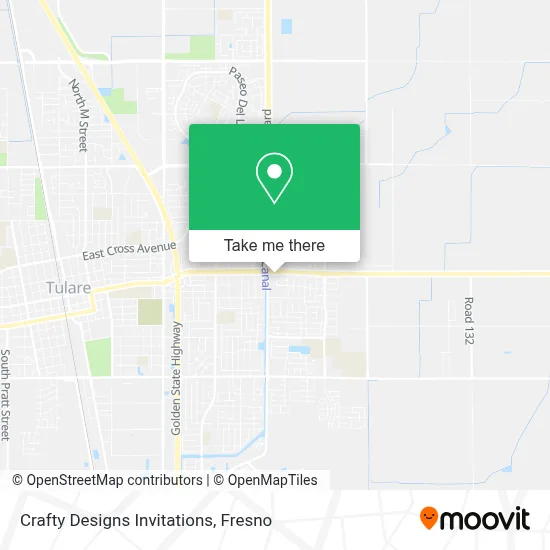 Crafty Designs Invitations map