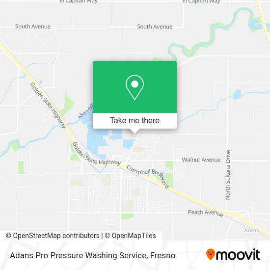 Adans Pro Pressure Washing Service map