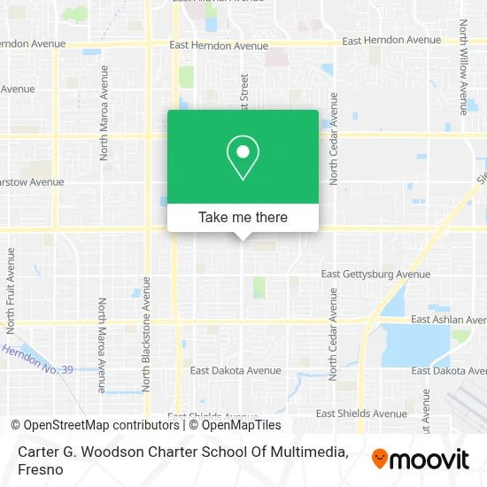 Carter G. Woodson Charter School Of Multimedia map