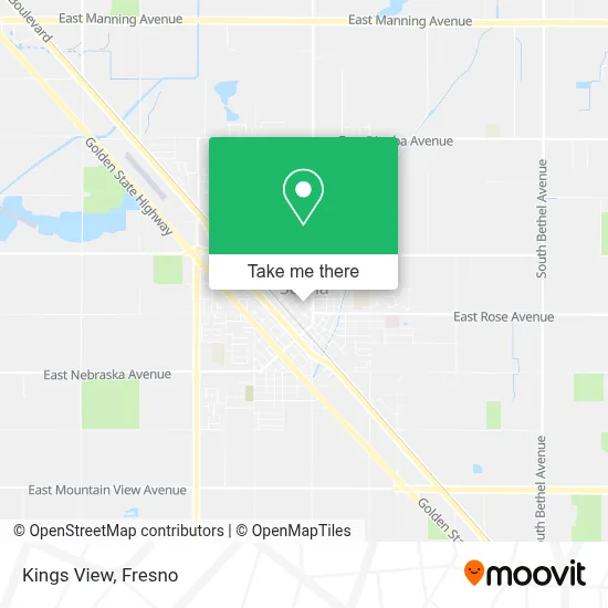Kings View map