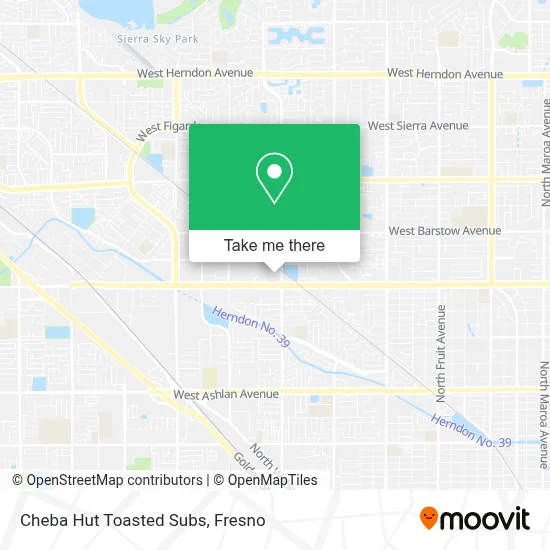 Cheba Hut Toasted Subs map