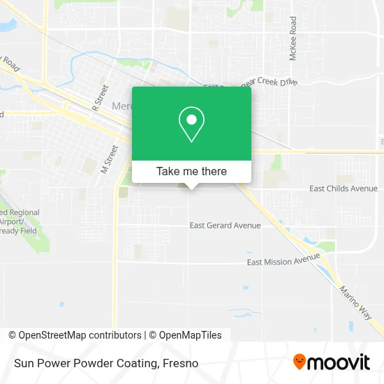 Sun Power Powder Coating map