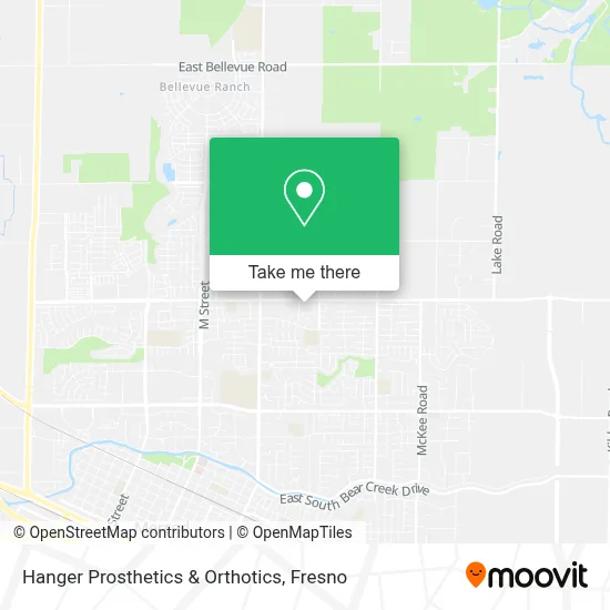 Hanger Prosthetics & Orthotics map