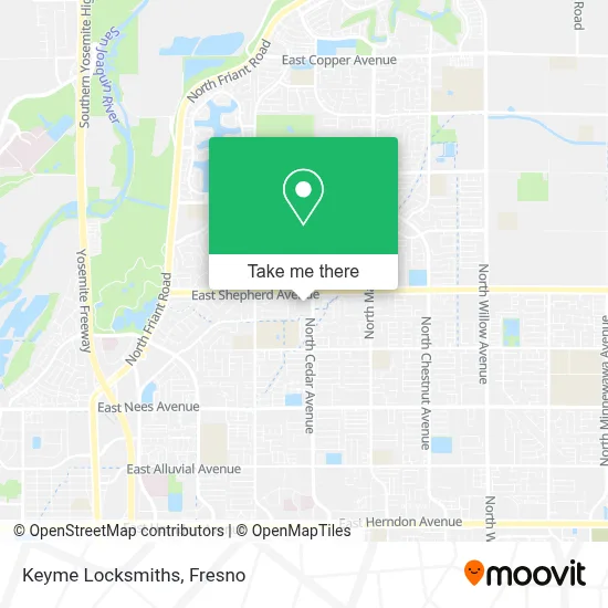 Keyme Locksmiths map