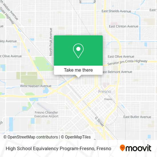 High School Equivalency Program-Fresno map