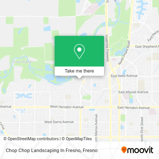 Chop Chop Landscaping In Fresno map