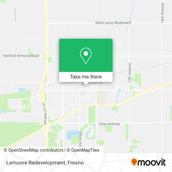 Lemoore Redevelopment map
