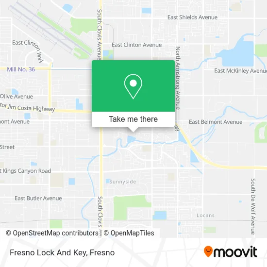 Fresno Lock And Key map