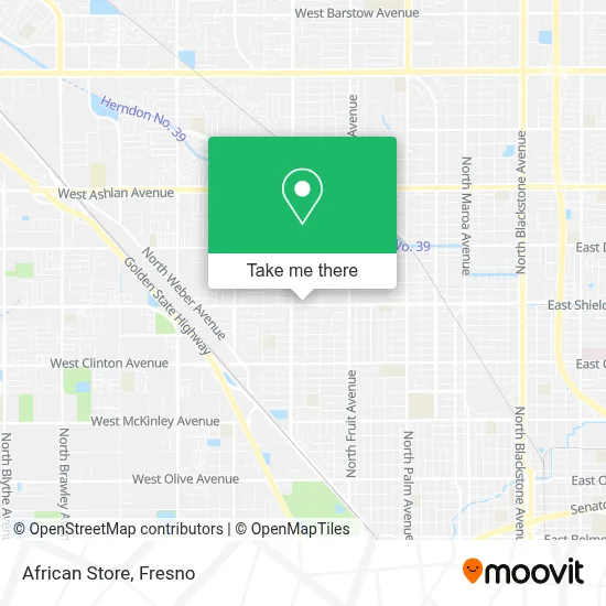 African Store map