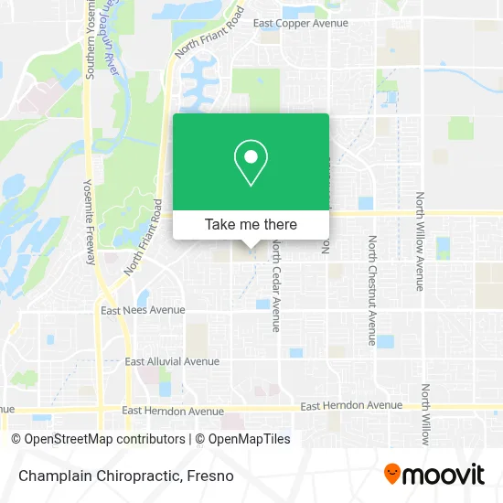 Champlain Chiropractic map