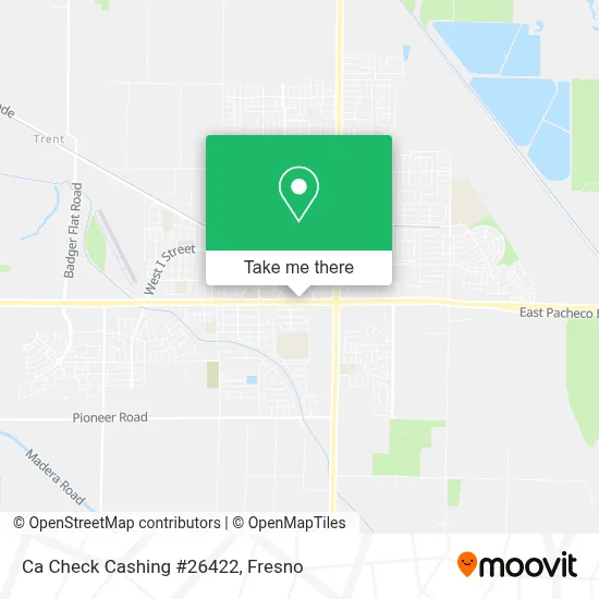 Ca Check Cashing #26422 map