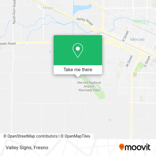 Valley Signs map