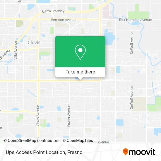Ups Access Point Location map
