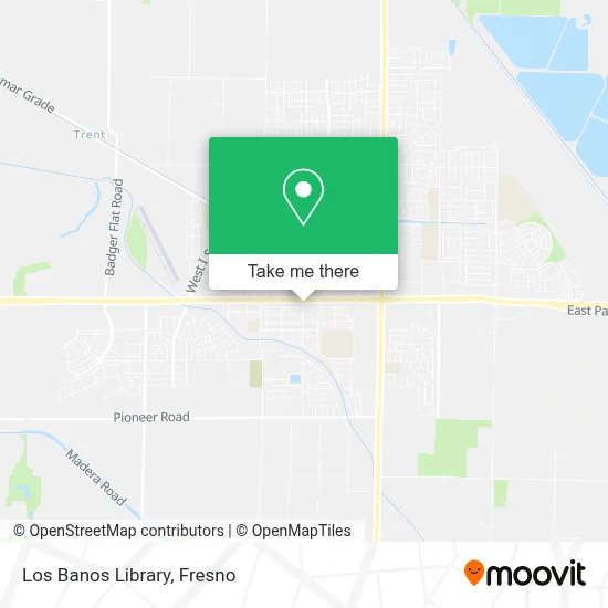 Los Banos Library map