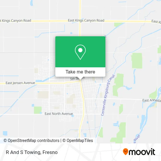 R And S Towing map