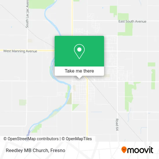Reedley MB Church map
