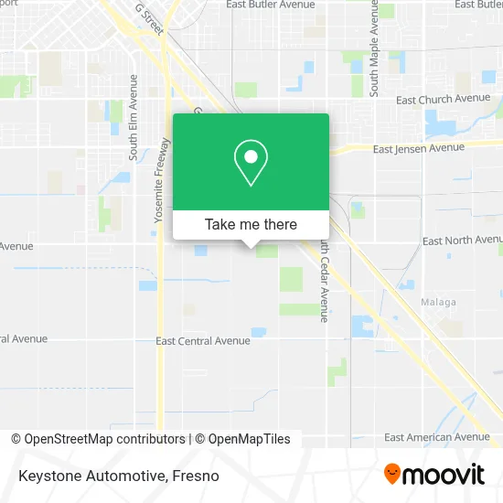 Keystone Automotive map