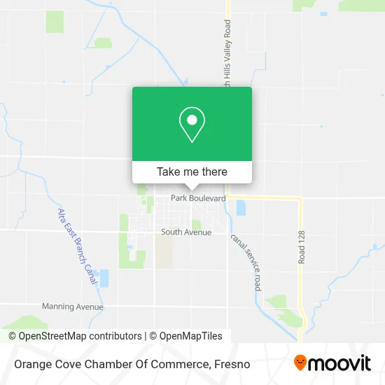 Orange Cove Chamber Of Commerce map
