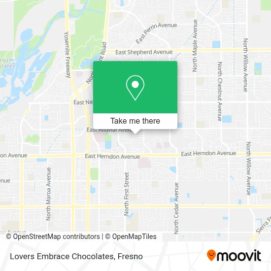 Lovers Embrace Chocolates map