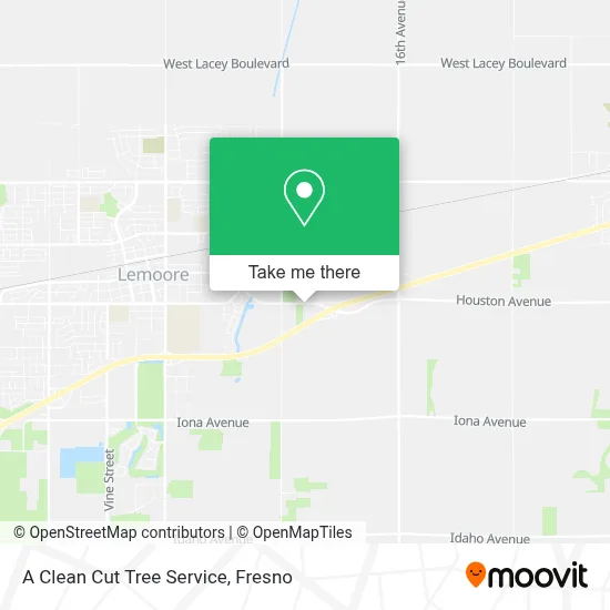 A Clean Cut Tree Service map