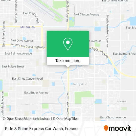 Ride & Shine Express Car Wash map