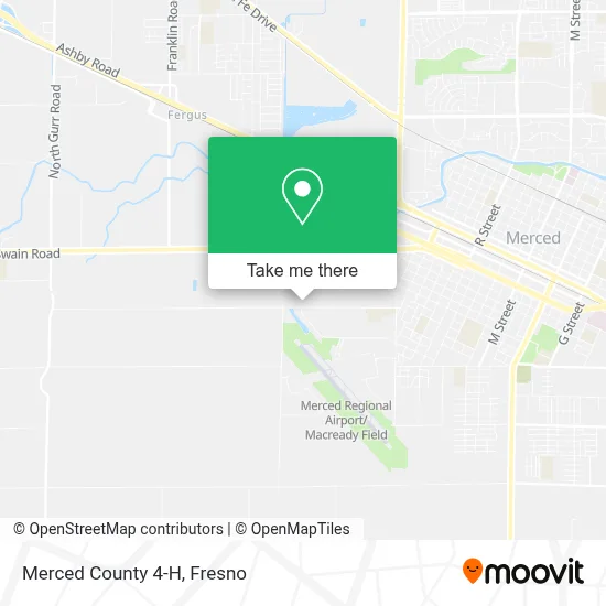 Merced County 4-H map