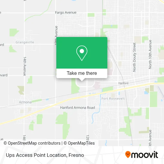 Ups Access Point Location map
