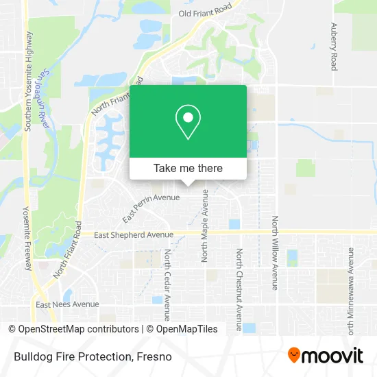 Bulldog Fire Protection map
